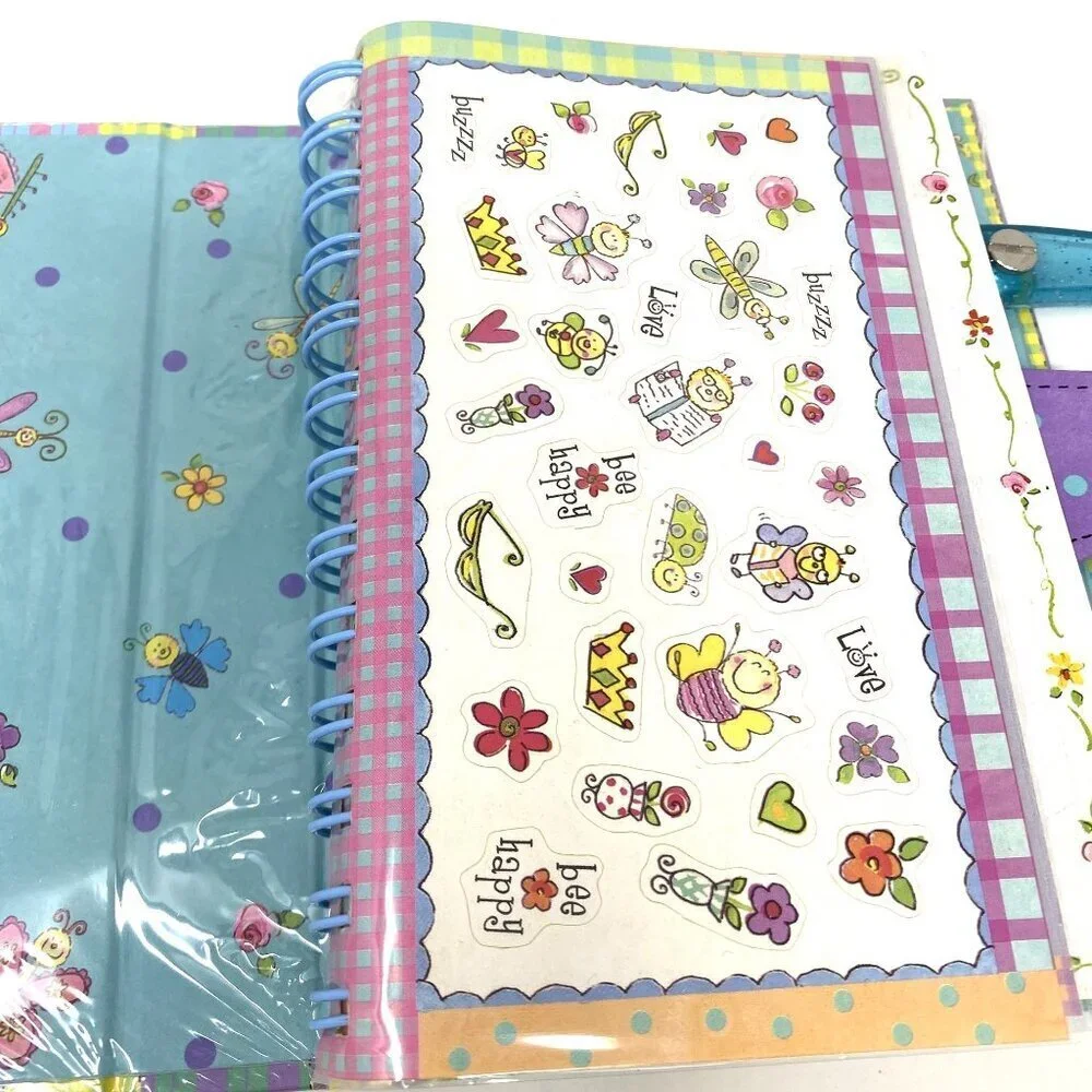 Artistic Studios Limited Mini Tote Notebook Butterflies New Sealed Stickers